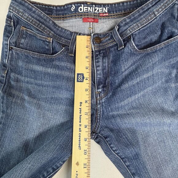 Denizen from Levis  Capri Blue Jeans Rear Button Flap Pockets - Picture 7 of 13